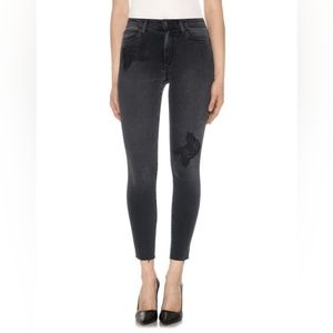 Joe's Jeans Womens High Wasted Skinny With Patches The Charlie